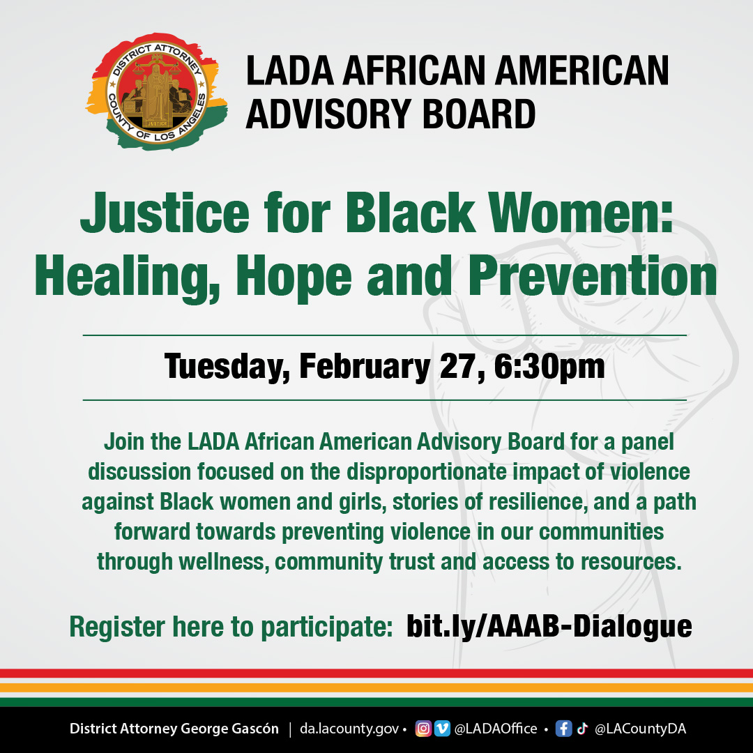 Justice for Black Women: Healing, Hope and Prevention | Los